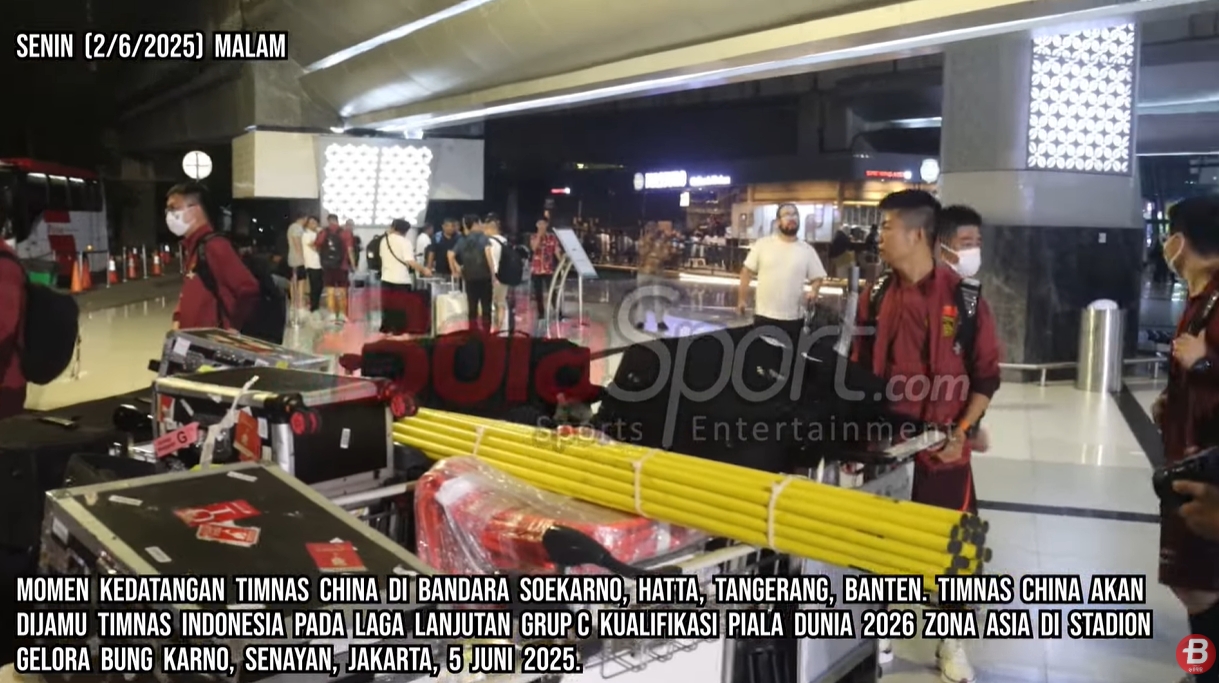 印尼媒體9分鐘跟拍國足抵達視頻，不由感嘆：裝備齊整！