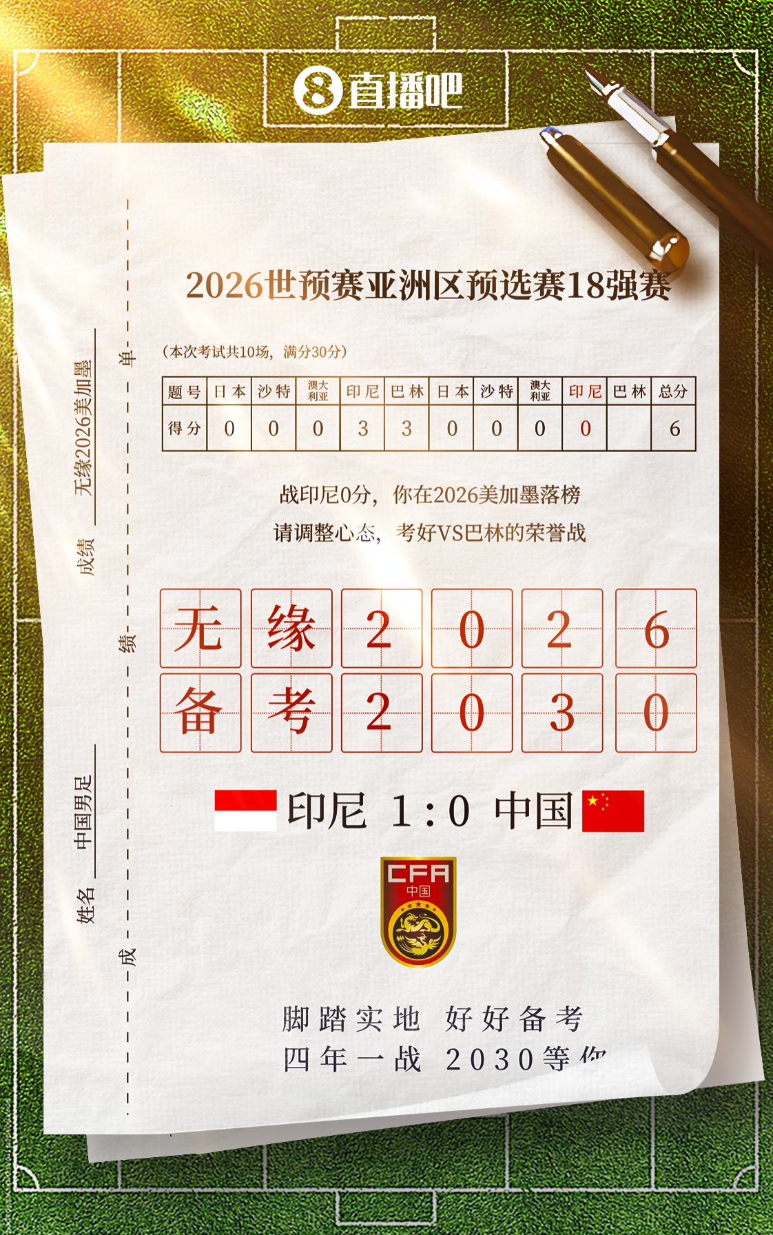 一個無聊的統(tǒng)計：中國隊是第42個備戰(zhàn)2030世界杯的球隊